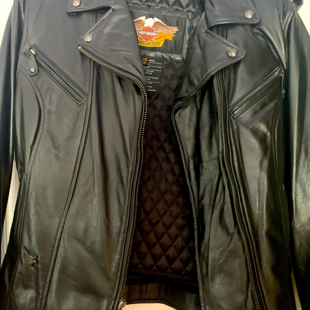 Leather jacket. Harley Davidson  women’s